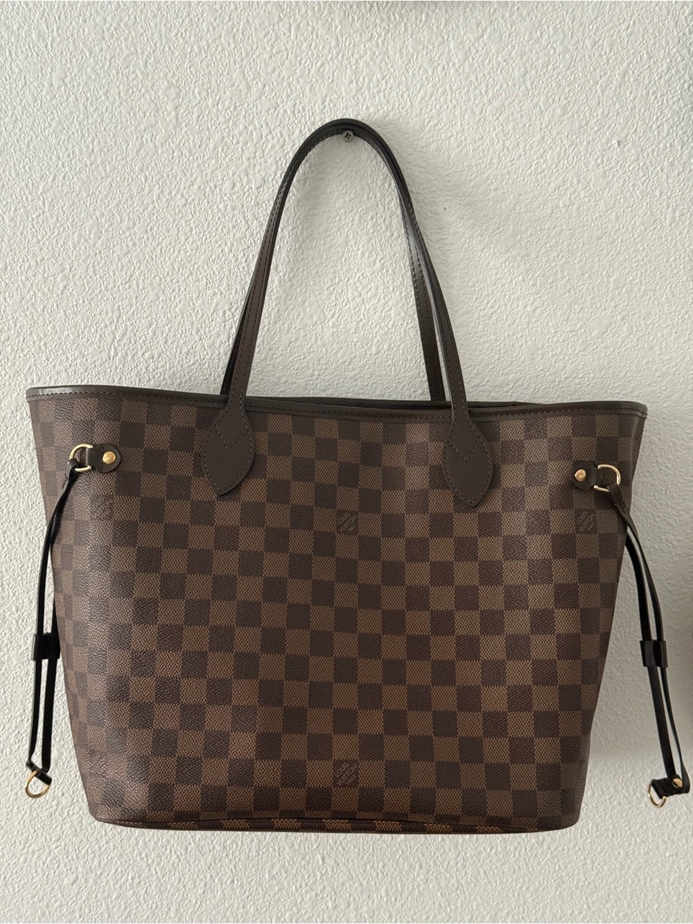 Louis Vuitton Chocolate Brown Checkered Damier Tote